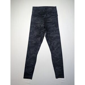 Lululemon Camo Leggings Black Gray High Rise Athletic Yoga Pants Minimalist